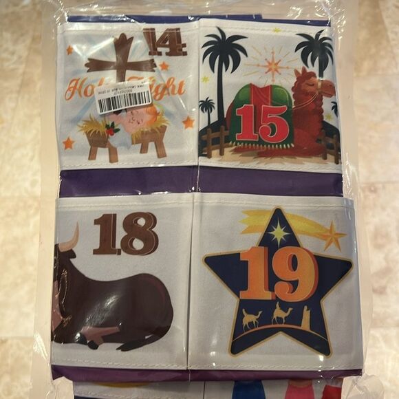 HOWAF Nativity Advent Calendar, Fabric Christmas Advent Calendar - Picture 4 of 5